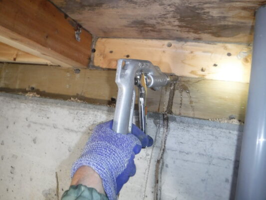 床下や浴室だけでなく壁やベランダも消毒してもらいました