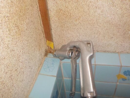 店舗調理場で見かけたシロアリの駆除をお願いしました