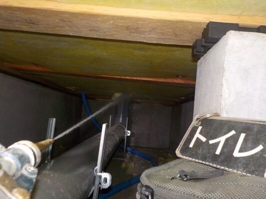 軽度な被害が見つかり補強と駆除を実施してもらいました