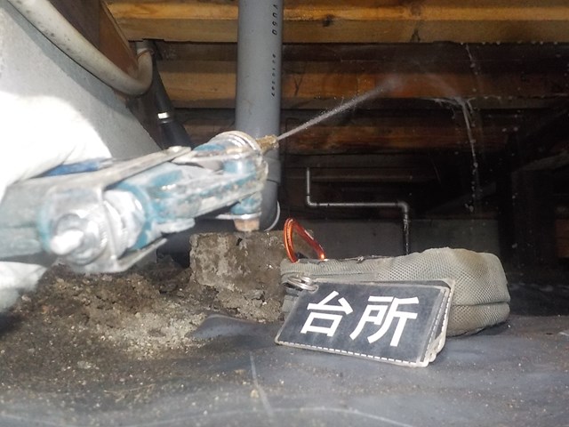 栃木県芳賀郡芳賀町M.T様のシロアリ駆除工事