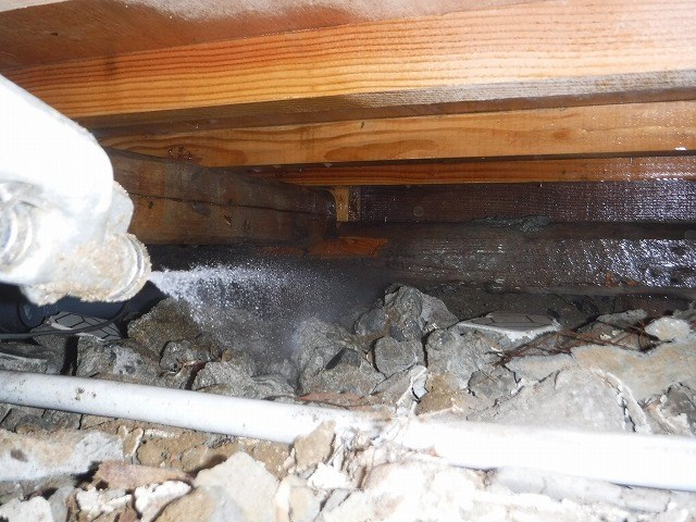 宮崎県児湯郡木城町T.K様のシロアリ駆除工事