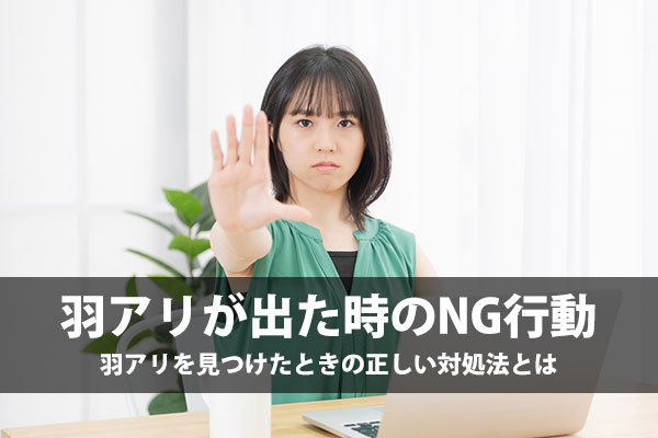 羽アリを見かけたらやってはいけないNG行動5選