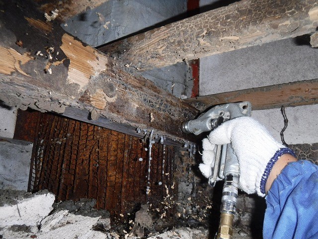 香取郡東庄町のシロアリ駆除施工事例｜木造戸建・築42年｜A.T様邸